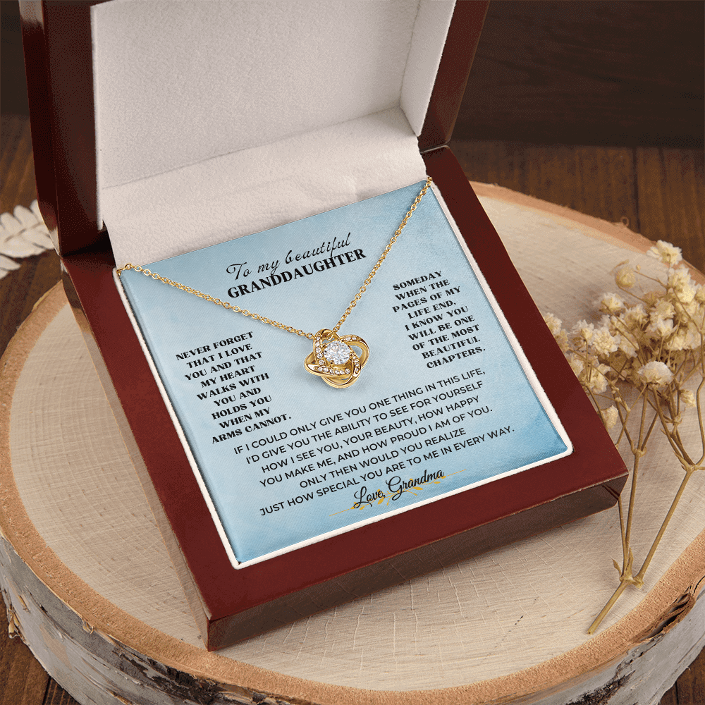 To My Beautiful Granddaughter - Love Knot Gift Set - SSV3117LK Jewelry ShineOn Fulfillment