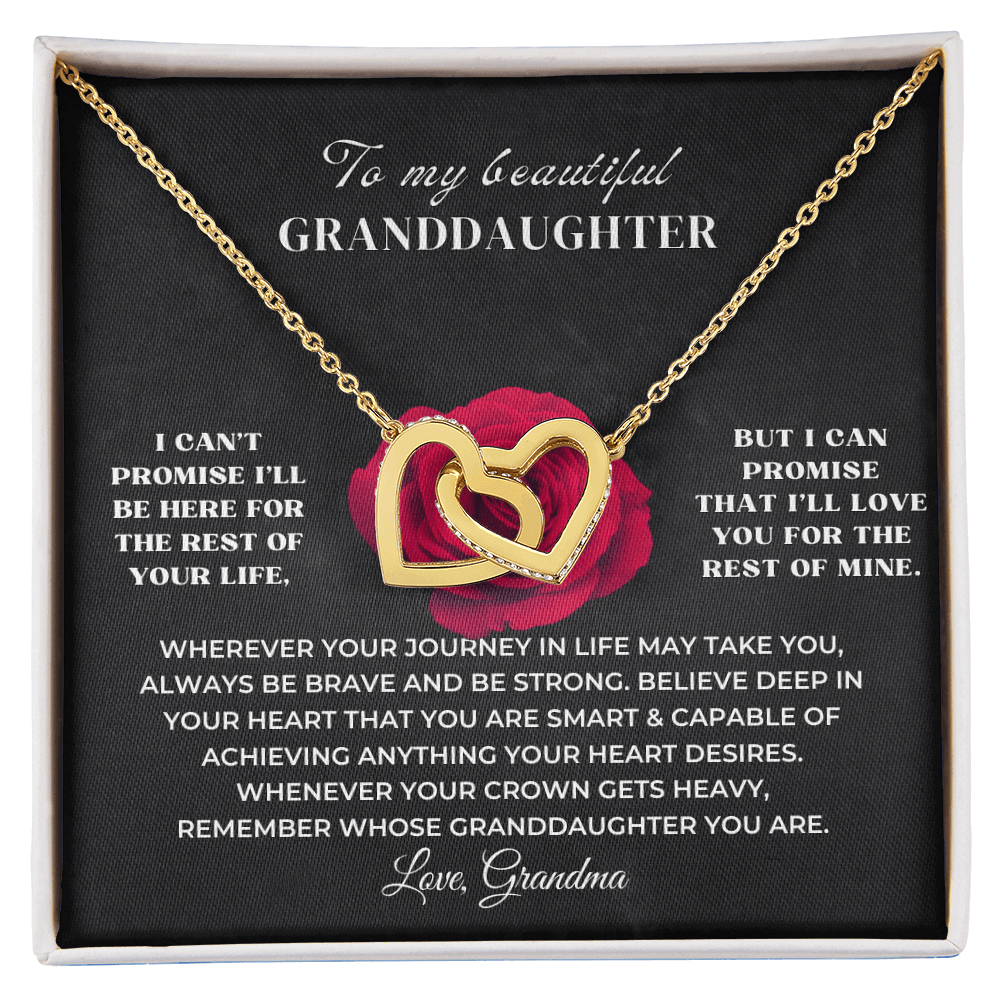 To My Granddaughter - Personalized Beautiful Gift Set - SS11v2 Jewelry ShineOn Fulfillment