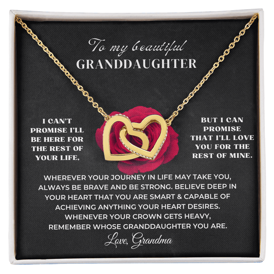 To My Granddaughter - Personalized Beautiful Gift Set - SS11v2 Jewelry ShineOn Fulfillment