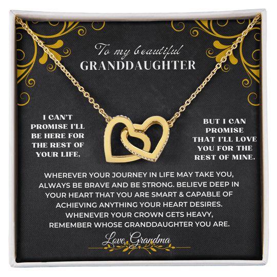 To My Granddaughter - Personalized Beautiful Gift Set - SS117V3 Jewelry ShineOn Fulfillment
