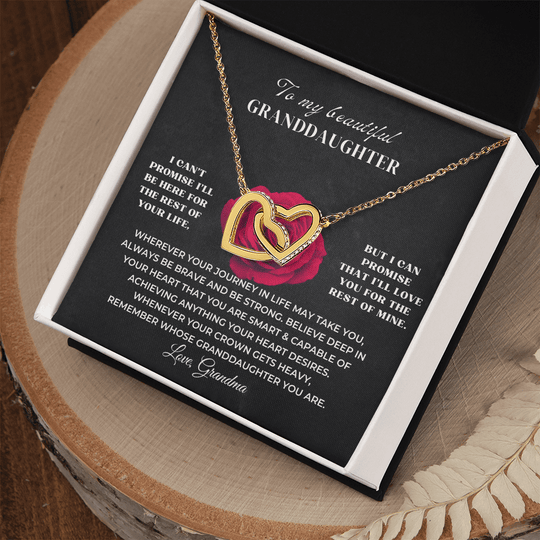 To My Granddaughter - Personalized Beautiful Gift Set - SS11v2 Jewelry ShineOn Fulfillment