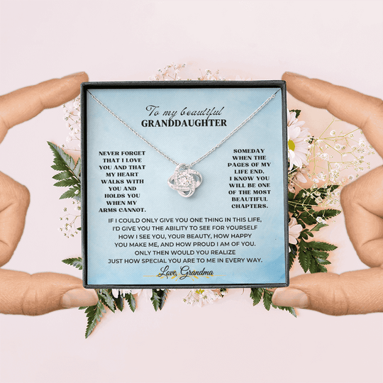 To My Beautiful Granddaughter - Love Knot Gift Set - SSV3117LK Jewelry ShineOn Fulfillment
