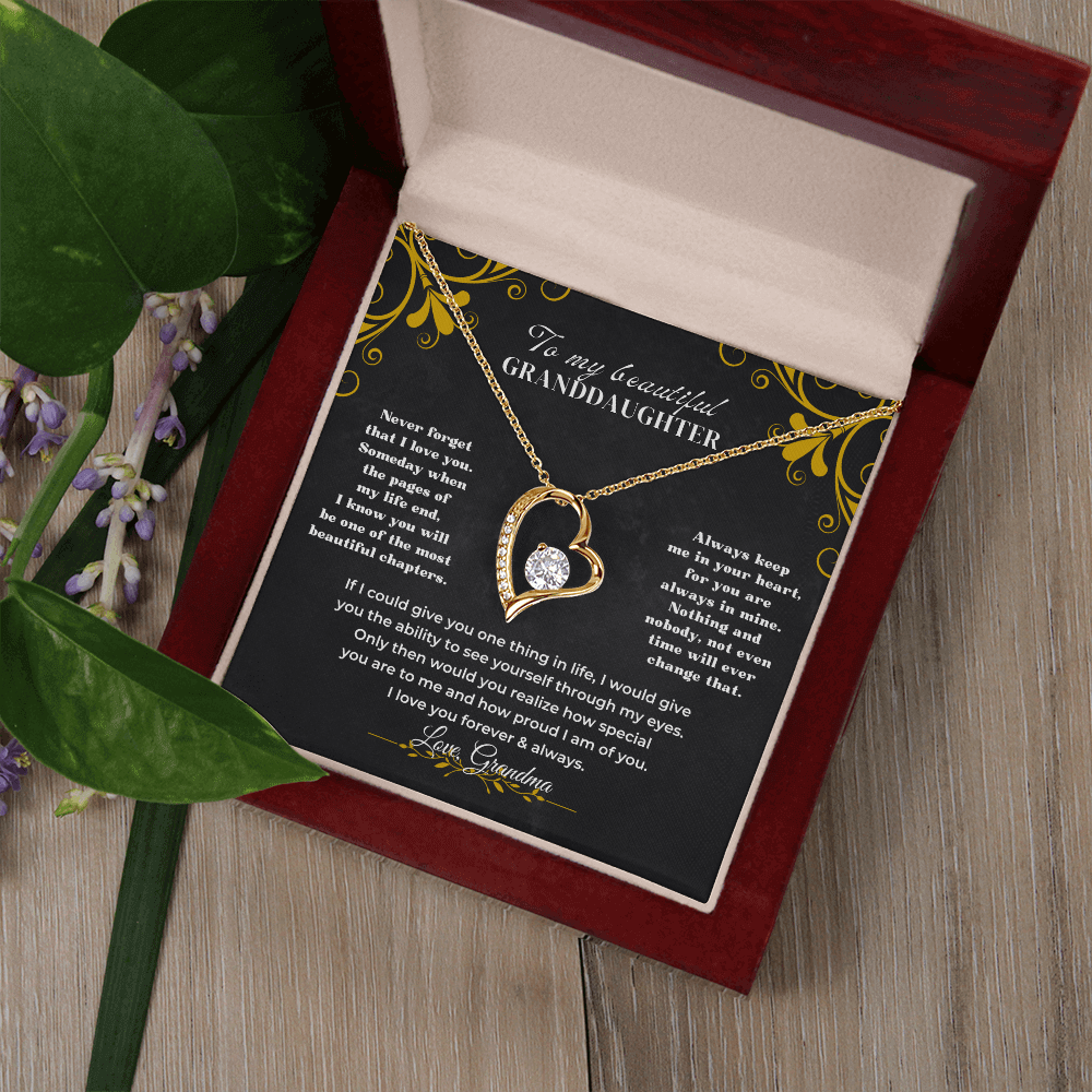 To My Beautiful Granddaughter - Forever Love Gift Set - SS59V3 Jewelry ShineOn Fulfillment