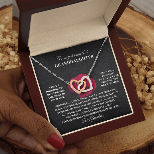 To My Granddaughter - Personalized Beautiful Gift Set - SS11v2 Jewelry ShineOn Fulfillment