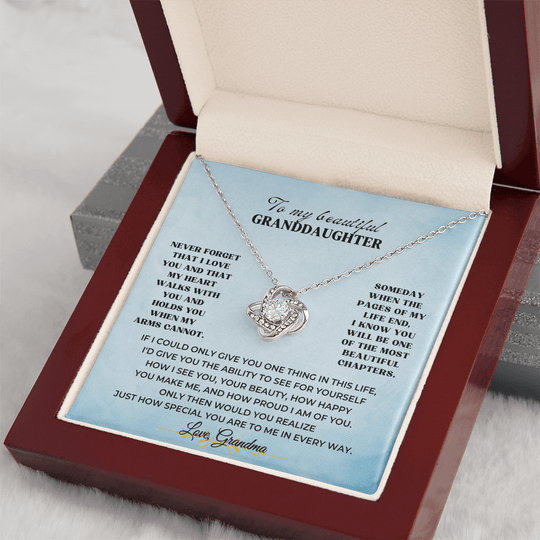 To My Beautiful Granddaughter - Love Knot Gift Set - SSV3117LK Jewelry ShineOn Fulfillment