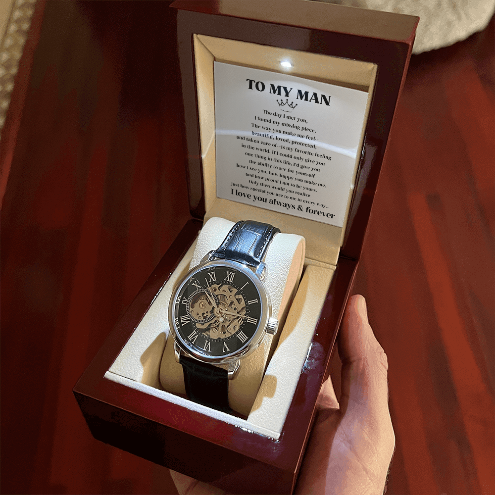To My Man | Forever & Always | Personalized Watch - SSTMMW7 Jewelry ShineOn Fulfillment
