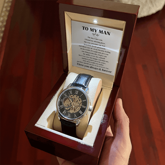 To My Man | Forever & Always | Personalized Watch - SSTMMW7 Jewelry ShineOn Fulfillment