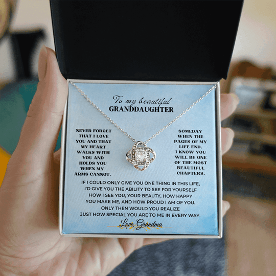 To My Beautiful Granddaughter - Love Knot Gift Set - SSV3117LK Jewelry ShineOn Fulfillment