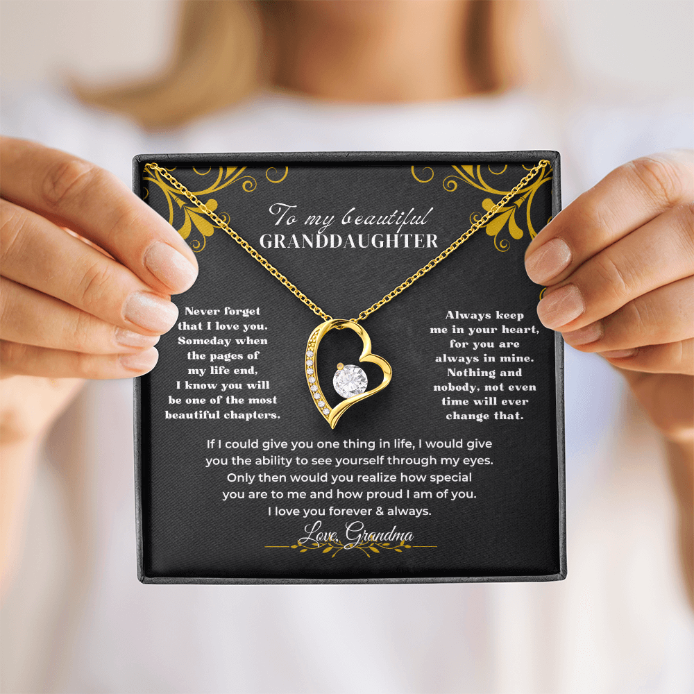 To My Beautiful Granddaughter - Forever Love Gift Set - SS59V3 Jewelry ShineOn Fulfillment