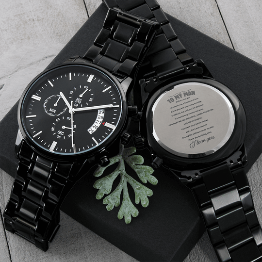 To My Man - Luxury Engraved Watch - SSTMW9 Jewelry ShineOn Fulfillment
