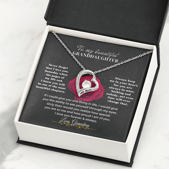 To My Beautiful Granddaughter - Forever Love Gift Set - SS596v2 Jewelry ShineOn Fulfillment