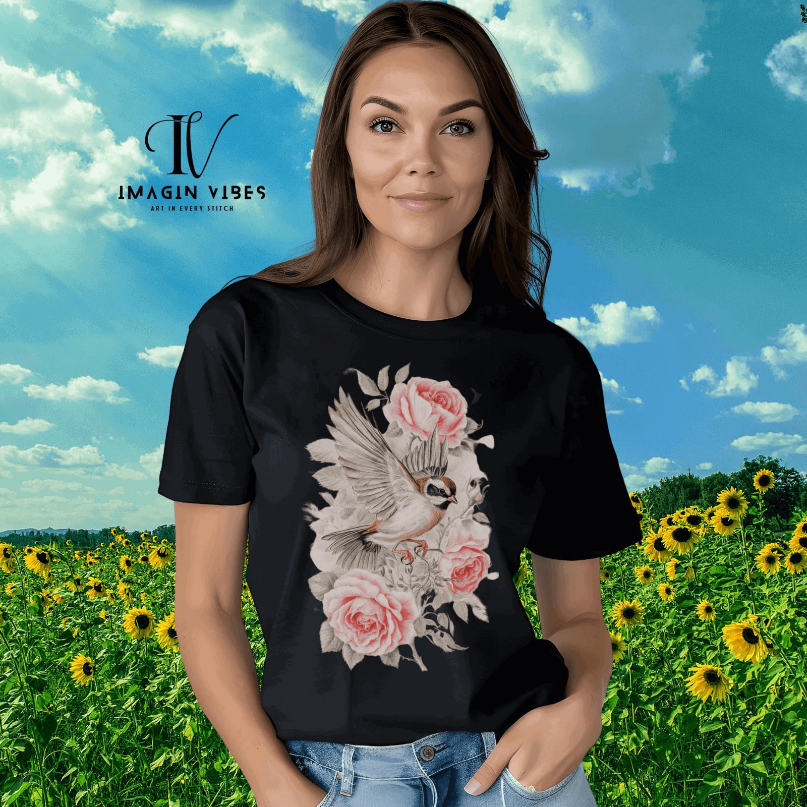 Imagin Vibes: Bohemian Floral T-Shirts for Free Spirits - Imagin Vibes - 