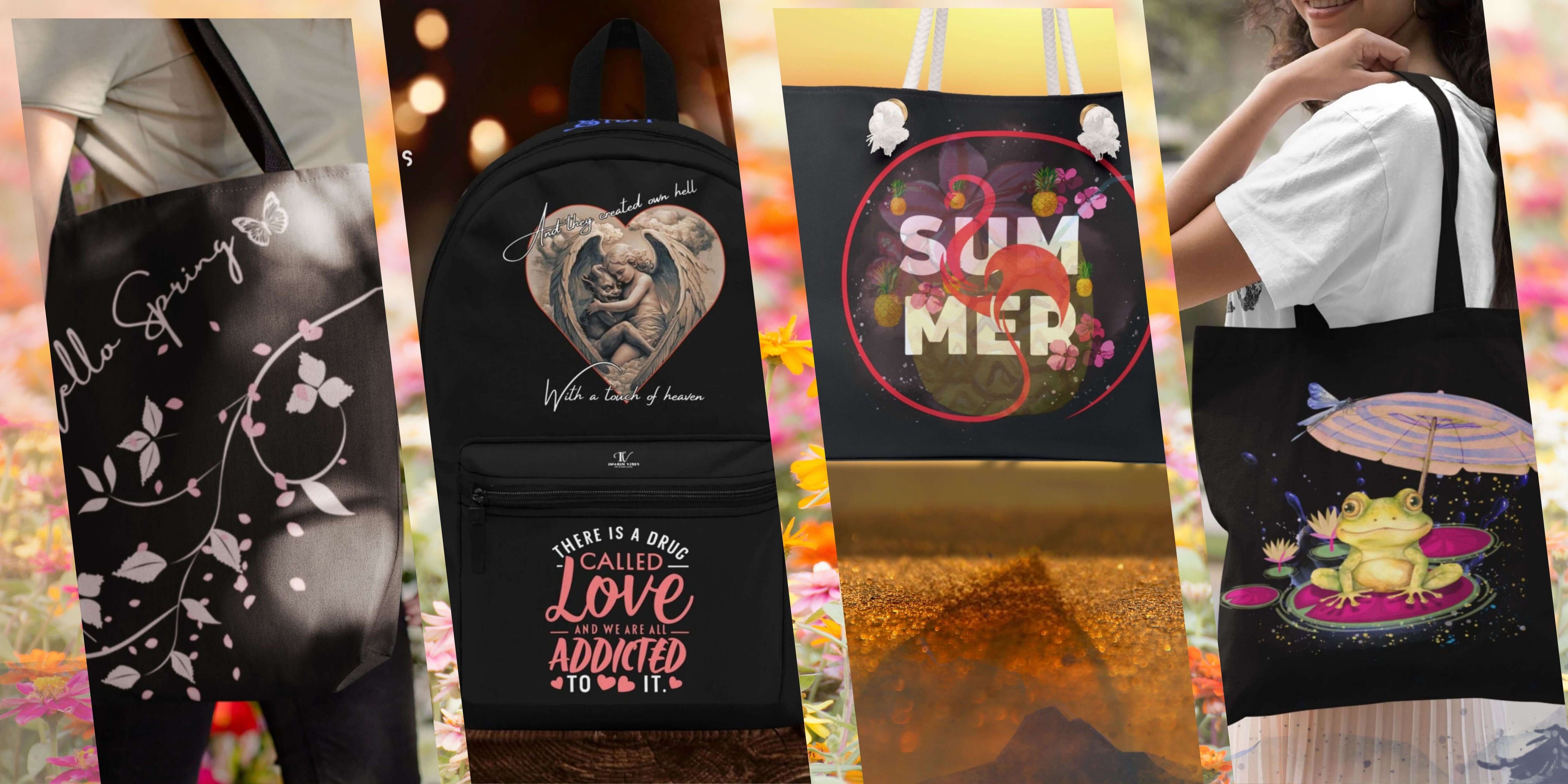 Tote Bags & Backpacks - Imagin Vibes - 