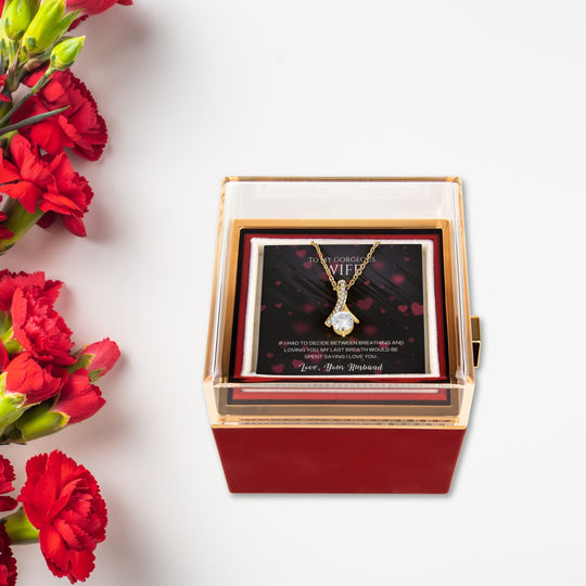 To My Gorgeous Wife - Beautiful Gift Set - Rotating Rose Gift Box -SSW276