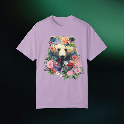 Floral Bear Shirt | Bear Tee | Flower Bear Shirt - A Perfect Animal Lover Tee and Bear Lover Gift T-Shirt Orchid S 