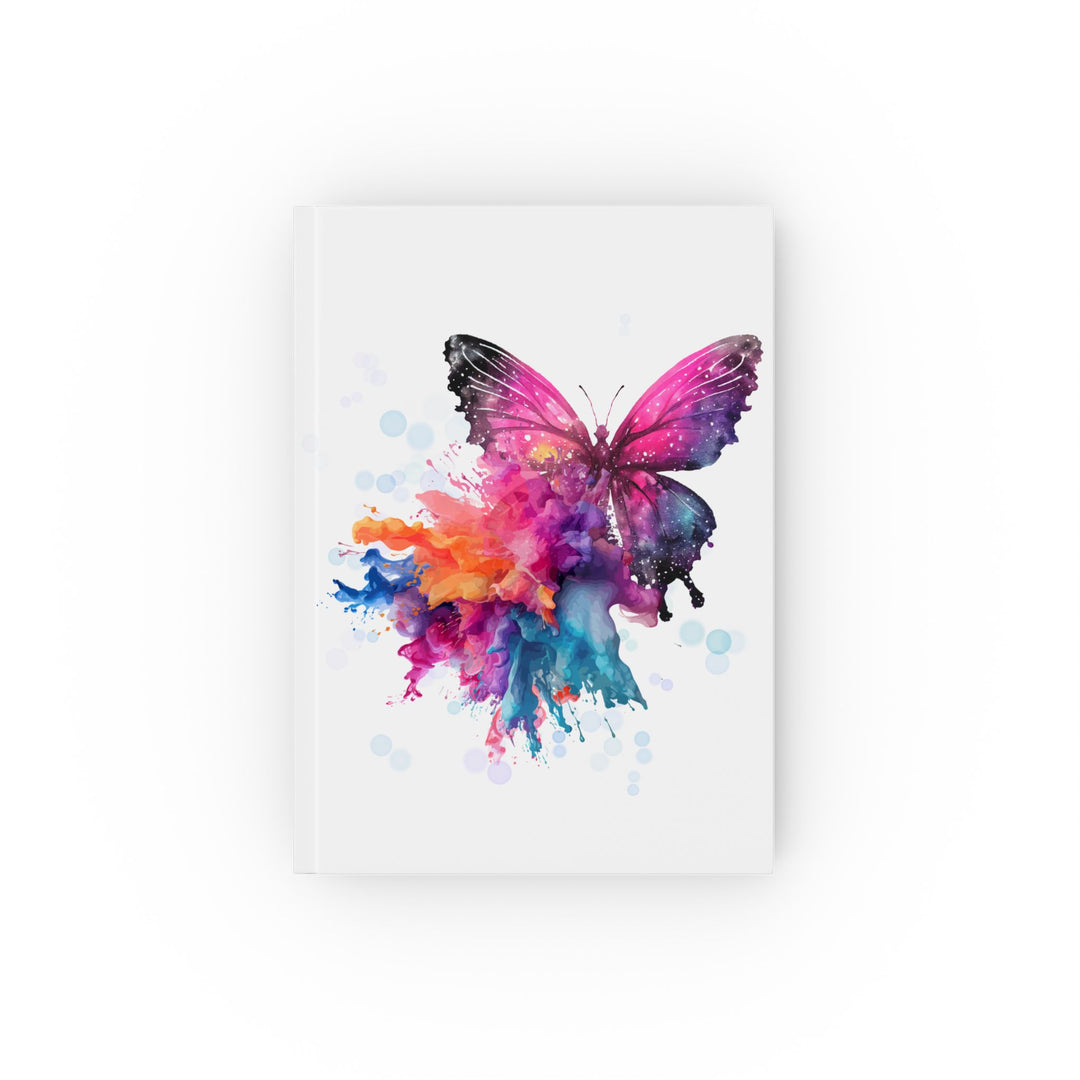 Watercolor Butterfly Journal Paper products Printify Graph 5.2" x 7.4"