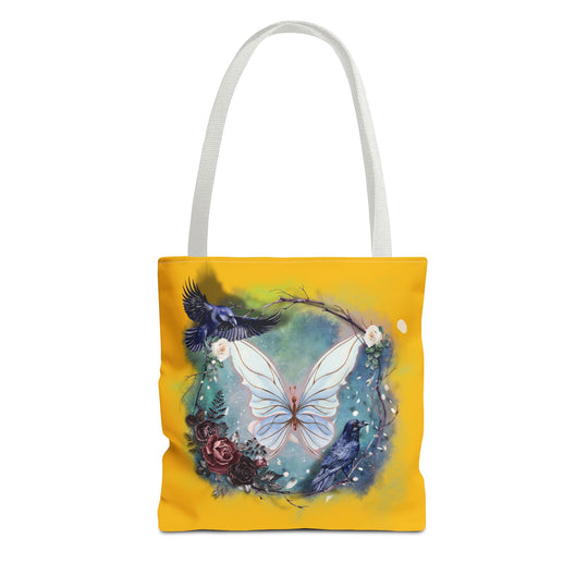 Ethereal Butterfly Tote Bag Bags Printify 13" × 13'' White