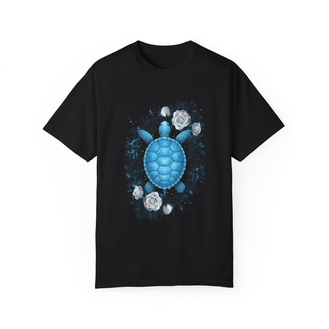 Blue Turtle Nature Unisex T-shirt T-Shirt Printify Black S