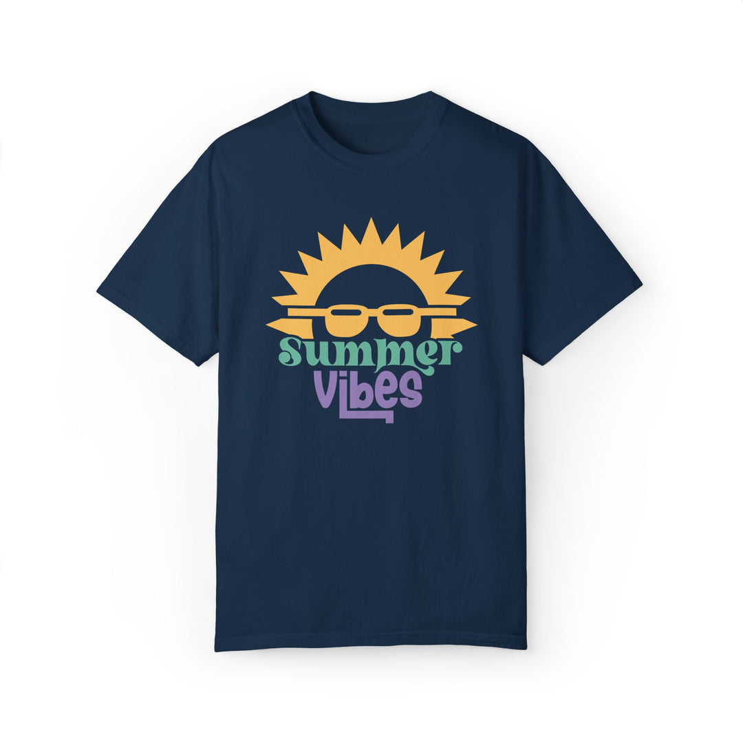 Sunshine Tee - Summer Vibes Unisex T-shirt T-Shirt Printify True Navy S