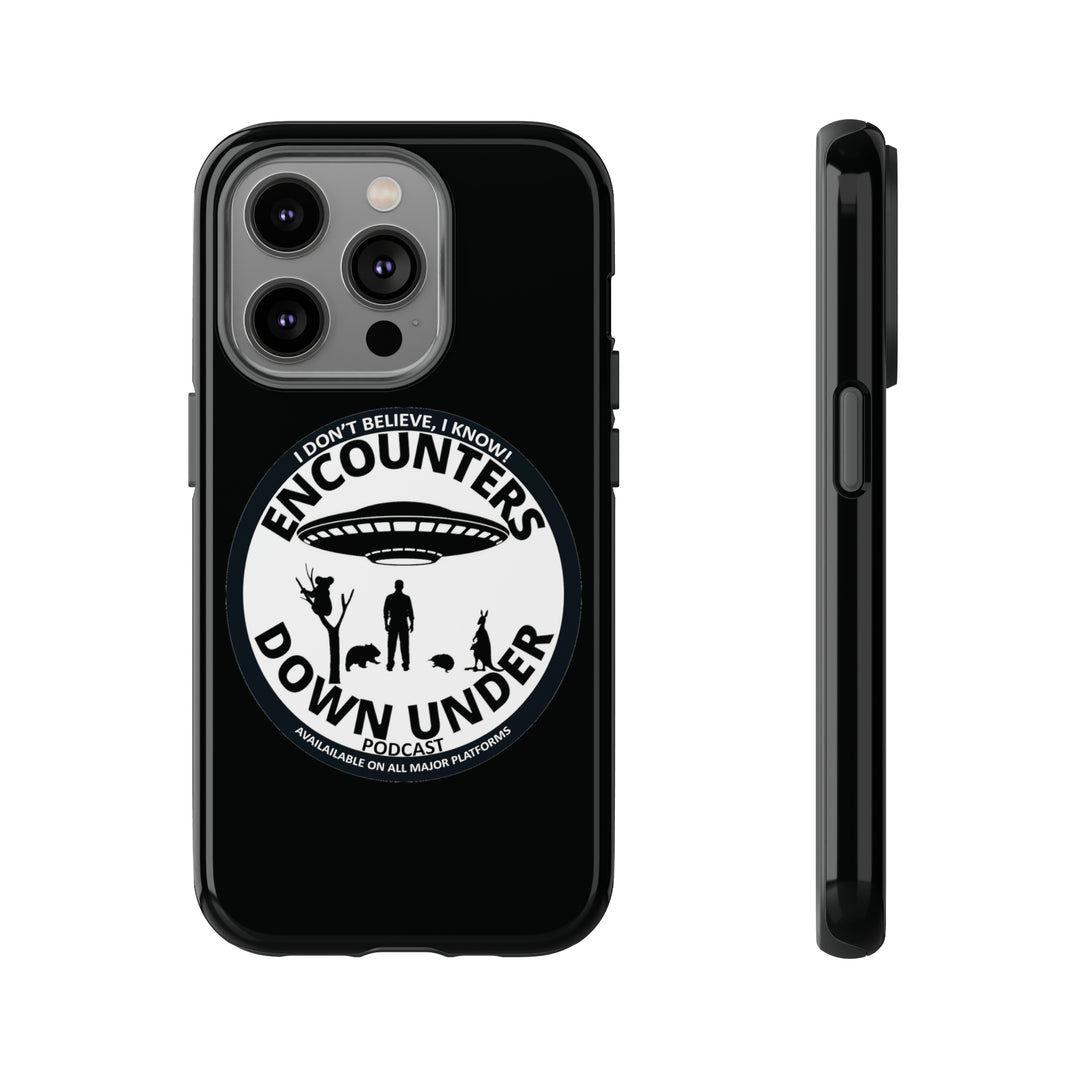 Encounters Down Under Podcast Tough Cases - Protect Your Tech with Podcast Swag Phone Case iPhone 14 Pro Glossy 