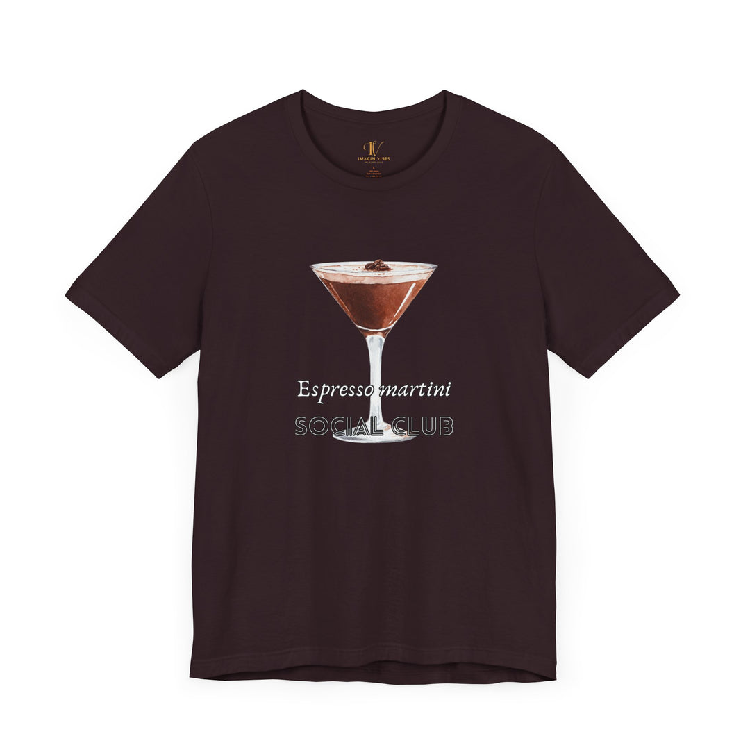 Espresso Martini Tee T-Shirt Printify Oxblood Black XS