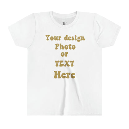 Youth Short Sleeve Tee - Personalized with Your Photo, Text, and Design Kids clothes White S 