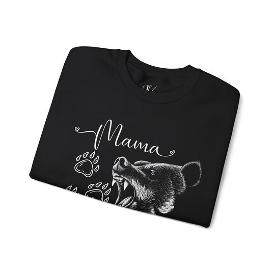 Mama Bear Crewneck Sweatshirt Sweatshirt Printify