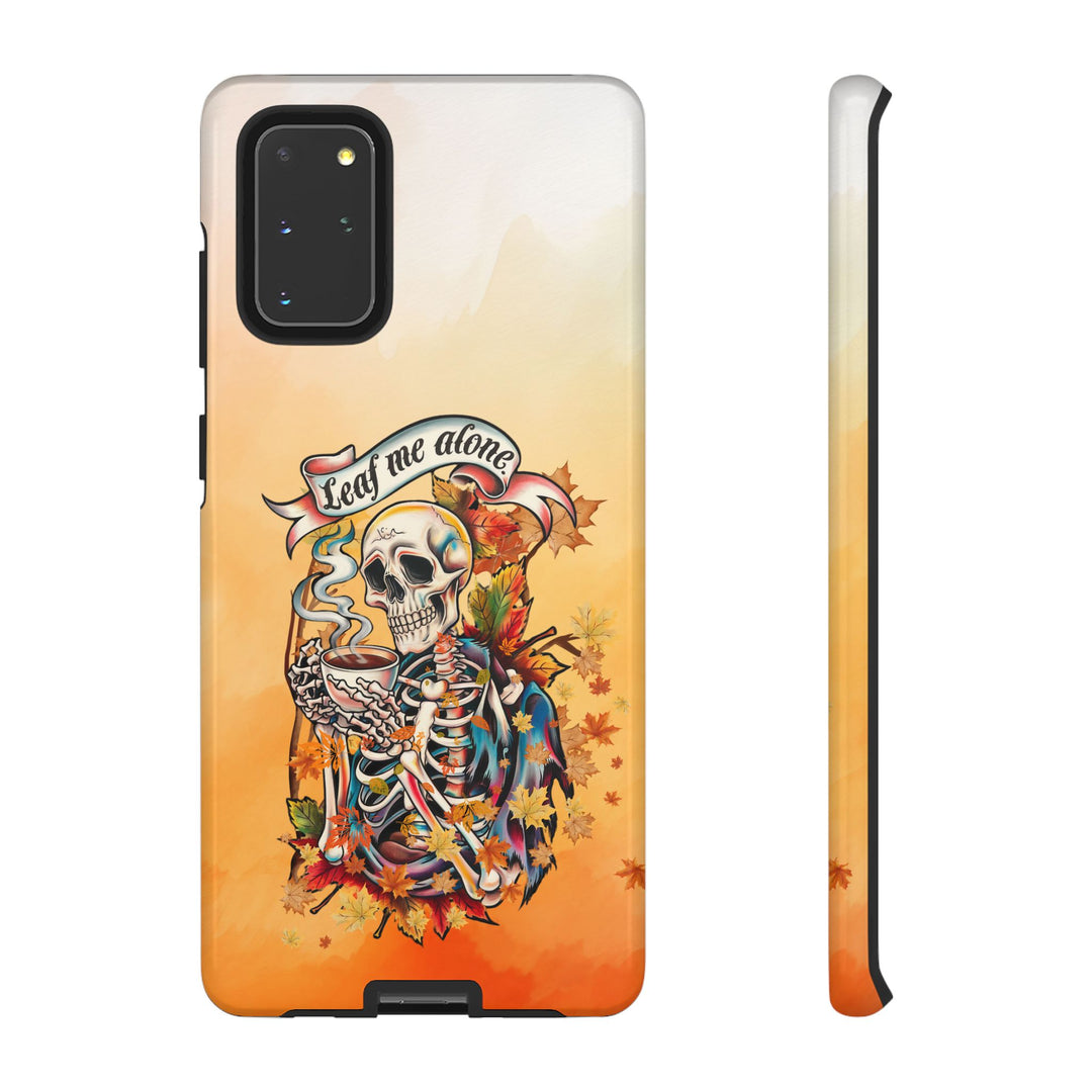 Phone Case - Leaf Me Alone Gothic Skeleton Phone Case Printify