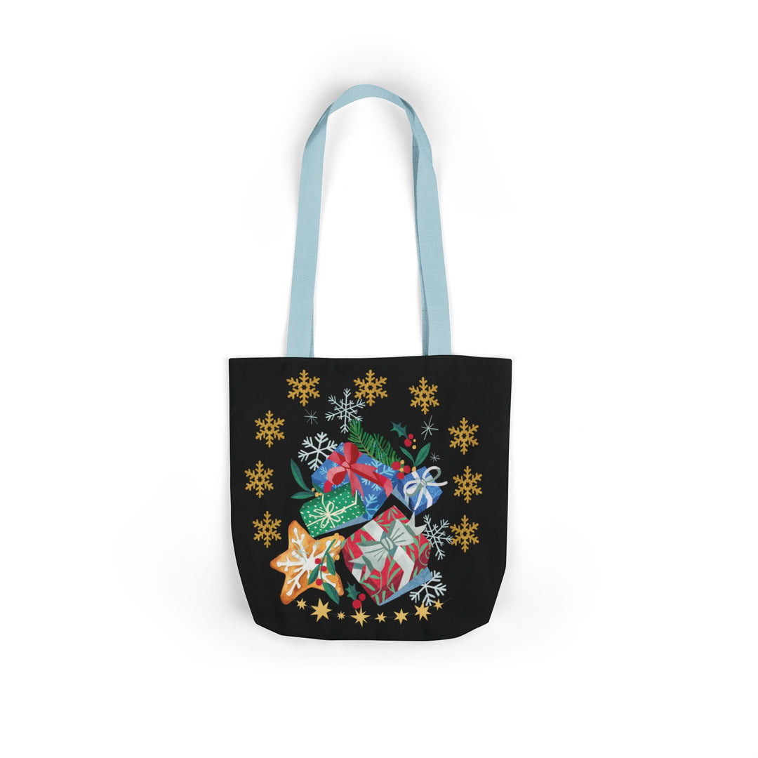 Christmas Gift Canvas Tote Bag Accessories Printify 13" × 13'' Light blue