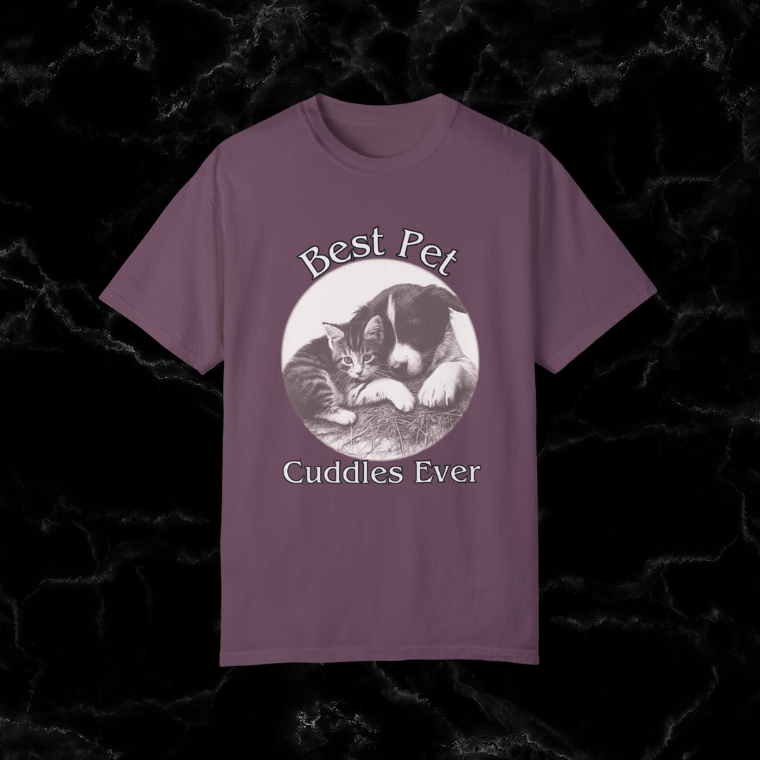 Imagin Vibes: Cuddle Monster Tee - Pet Lovers Unite! T-Shirt Berry S 