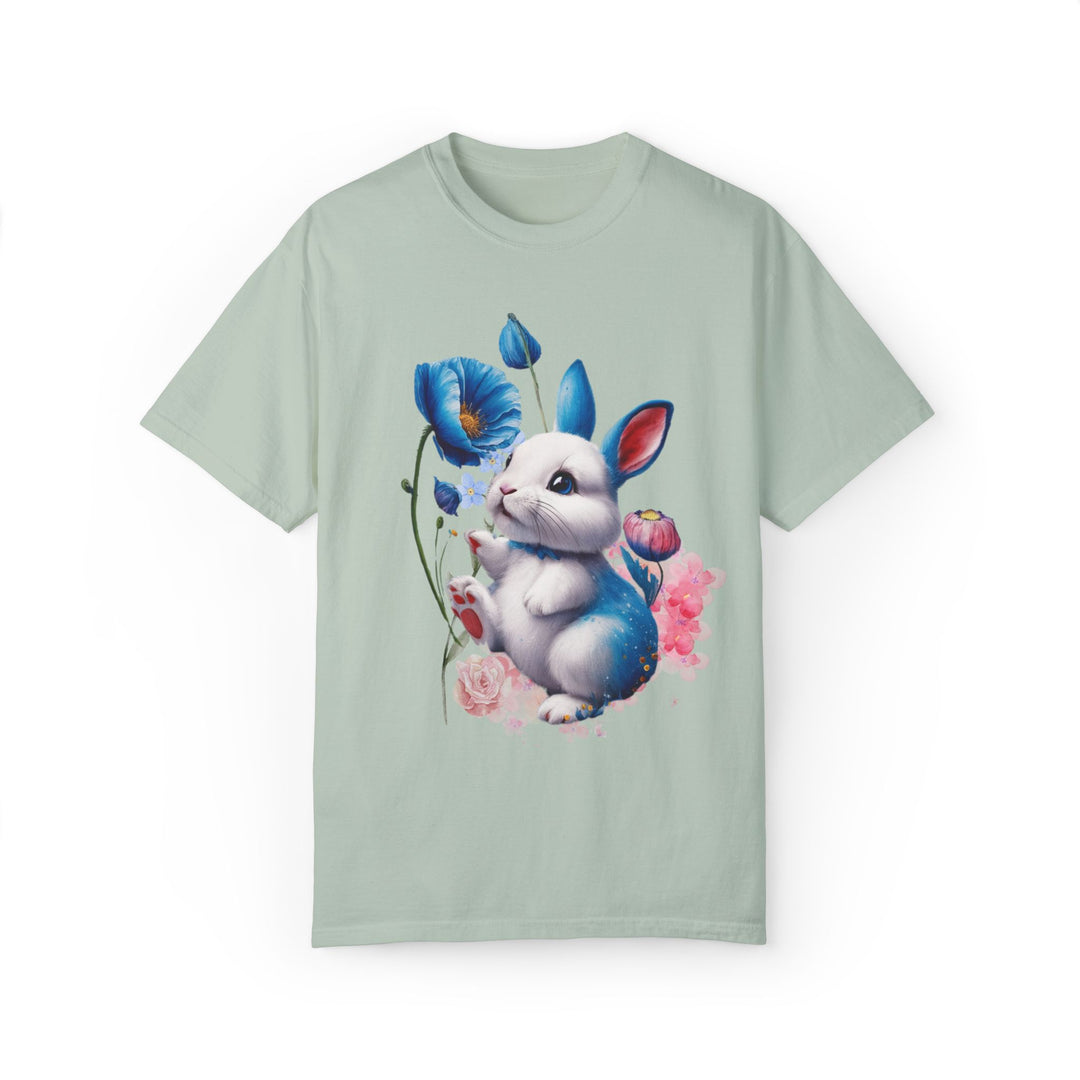 Rabbit Floral T-shirt T-Shirt Printify Bay S