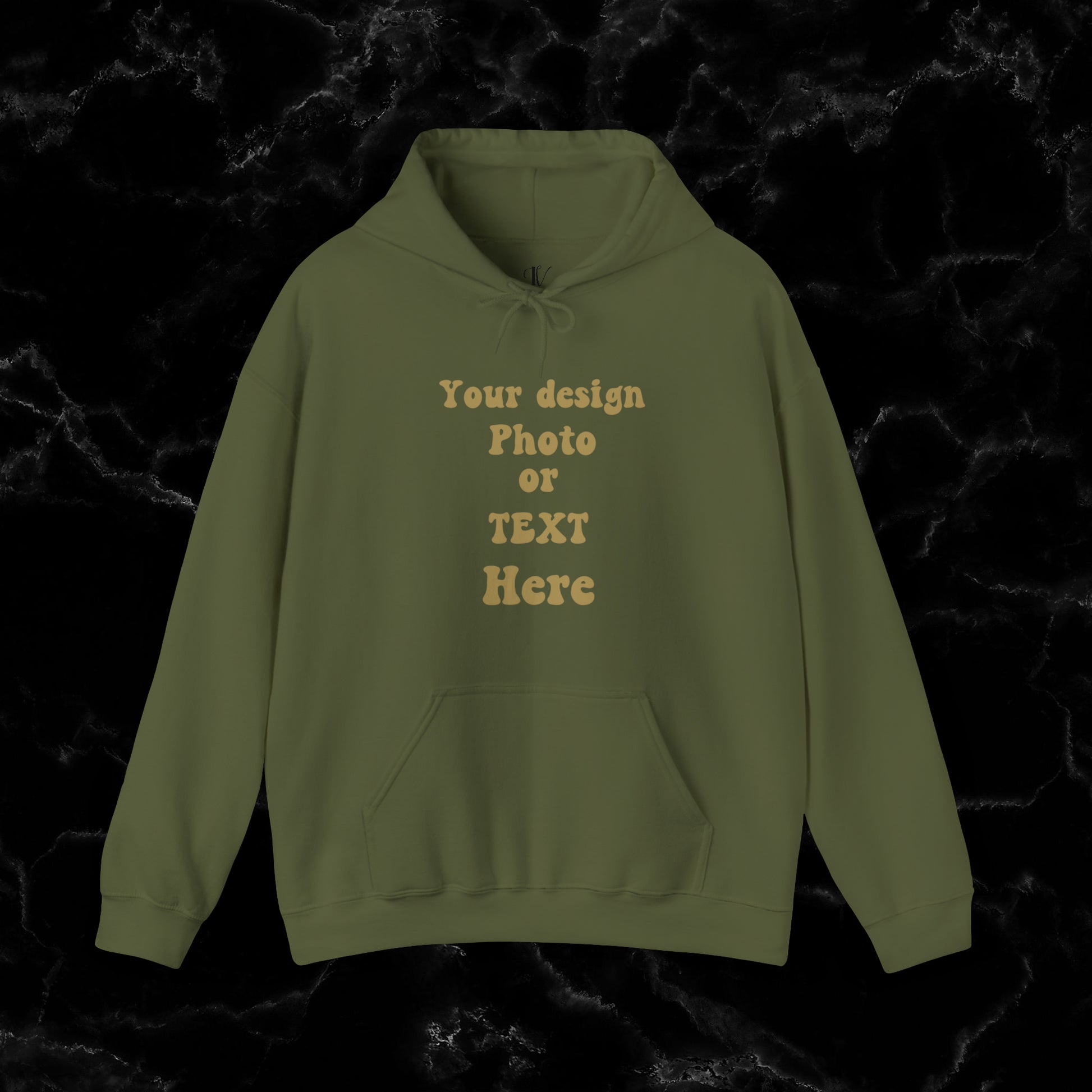 Cozy Personalization: Custom Hoodie - Your Cozy Canvas Personalized for Ultimate Comfort - Wrap Yourself in Unmatched Warmth with a Hoodie Tailored Just for You Hoodie Military Green S 