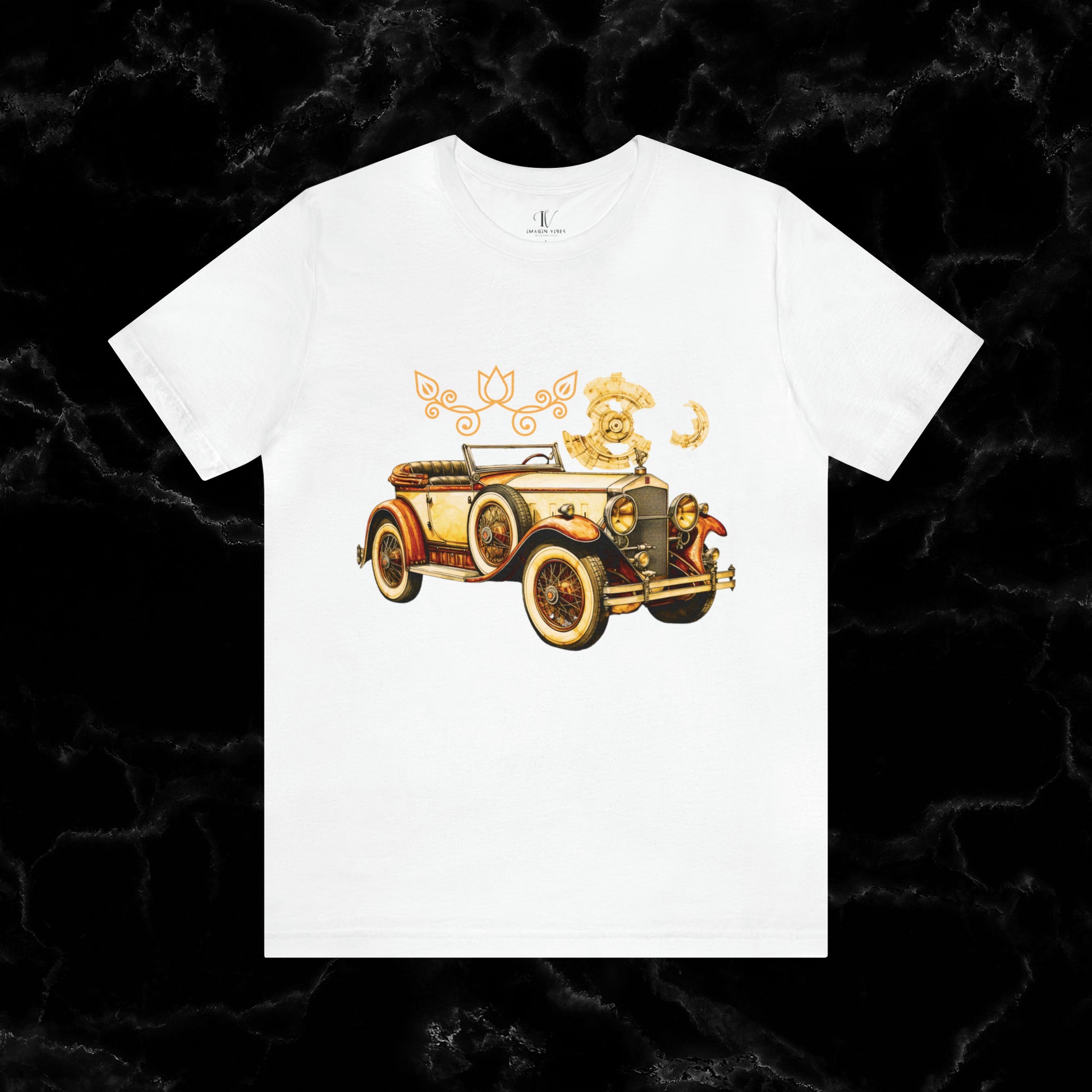 Vintage Car Enthusiast T-Shirt - Classic Wheels and Timeless Appeal for Automotive Enthusiast T-Shirt White S 