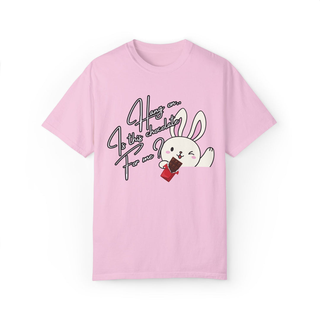 Cartoon Bunny Chocolate Unisex T-shirt T-Shirt Printify Blossom S