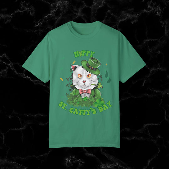 Meow-gic! Happy St. Catty's Day T-Shirt by ImaginVibes T-Shirt Grass 2XL 