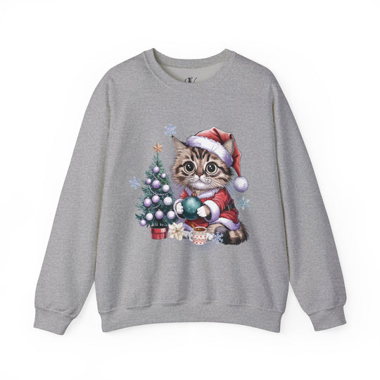 Tabby Cat Santa Crewneck Sweatshirt