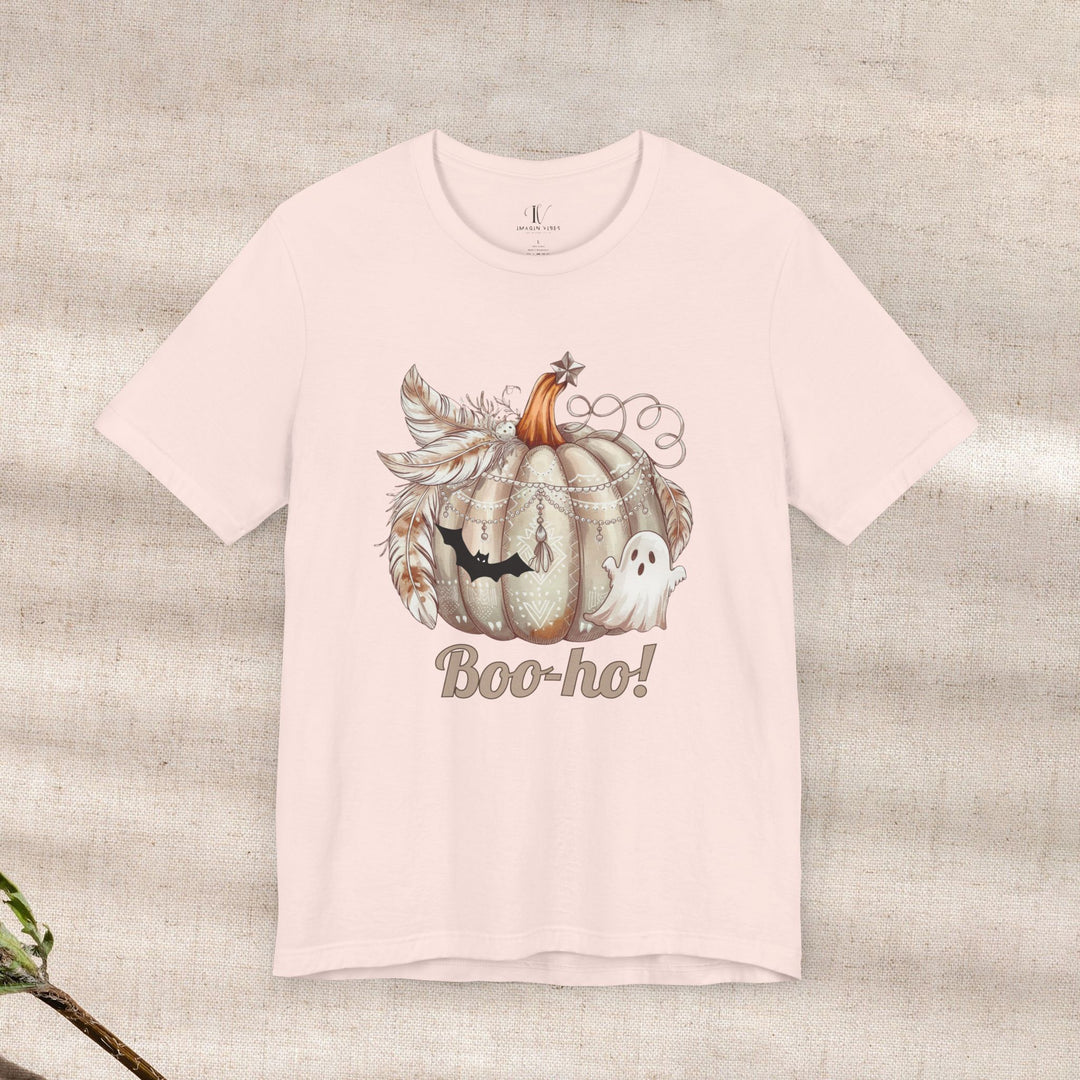 Boo-ho! Pumpkin Ghost Halloween T-Shirt