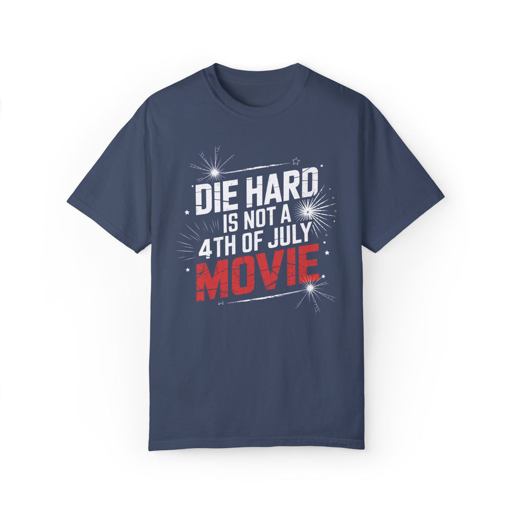 DIE HARD IS NOT A 4TH OF JULY MOVIE Unisex T-shirt T-Shirt Printify Midnight S