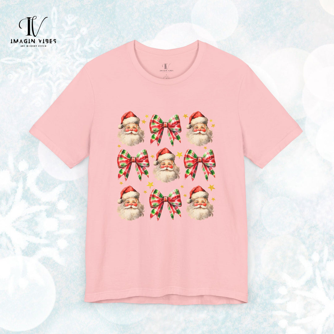 Christmas Tee - Festive Santa Claus Pattern