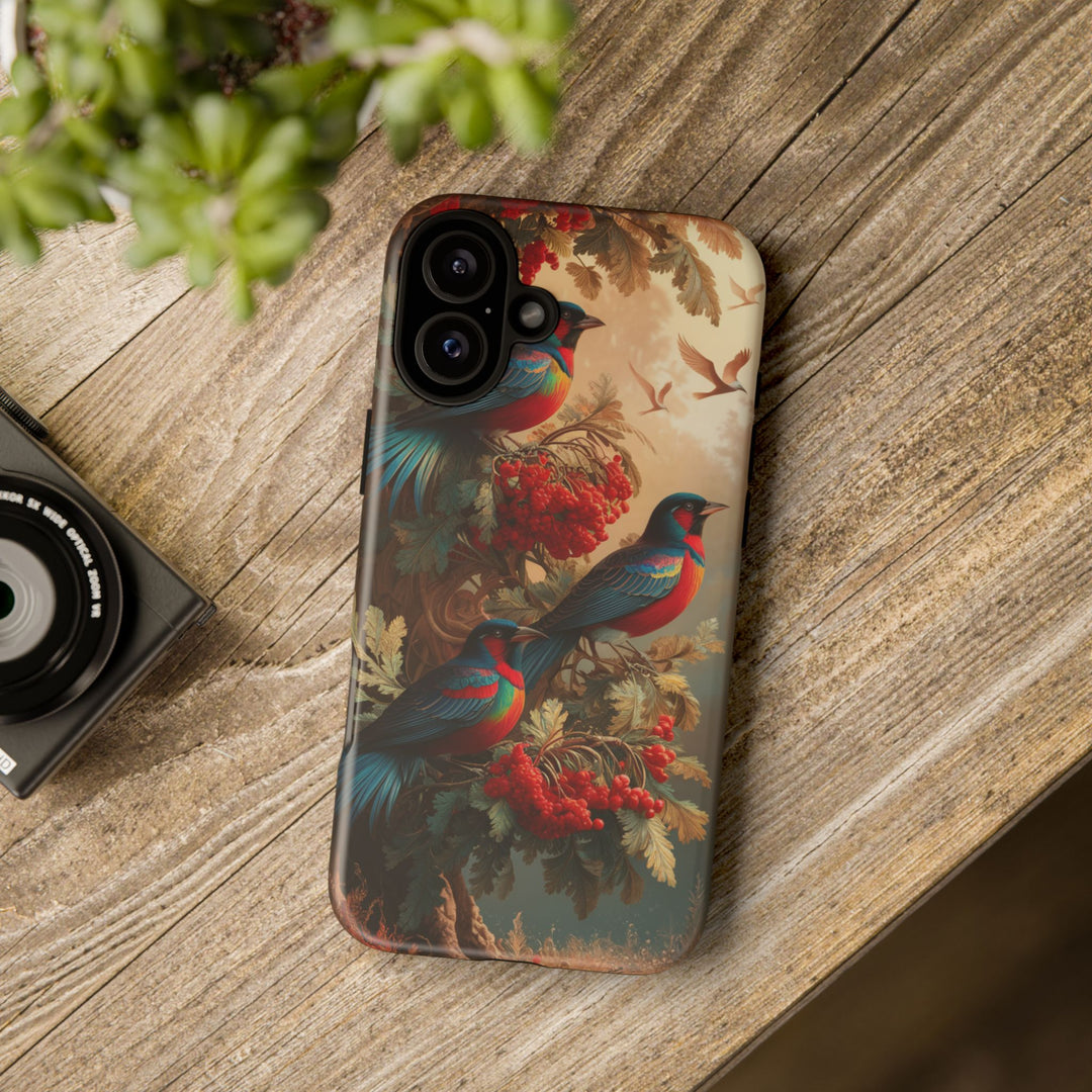 Phone Cases Vintage Nature-Inspired Elegant Birds Phone Case Printify iPhone 16 Plus Matte