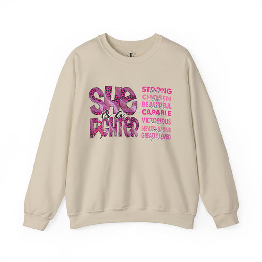 She is a Fighter Breast Cancer Awareness Sweatshirt