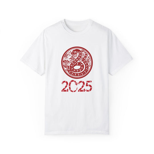 Snake Zodiac 2025 Unisex T-shirt T-Shirt Printify White S