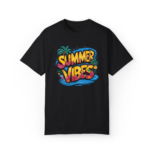 Summer Vibes Unisex T-shirt | Retro T-Shirt Printify Black S