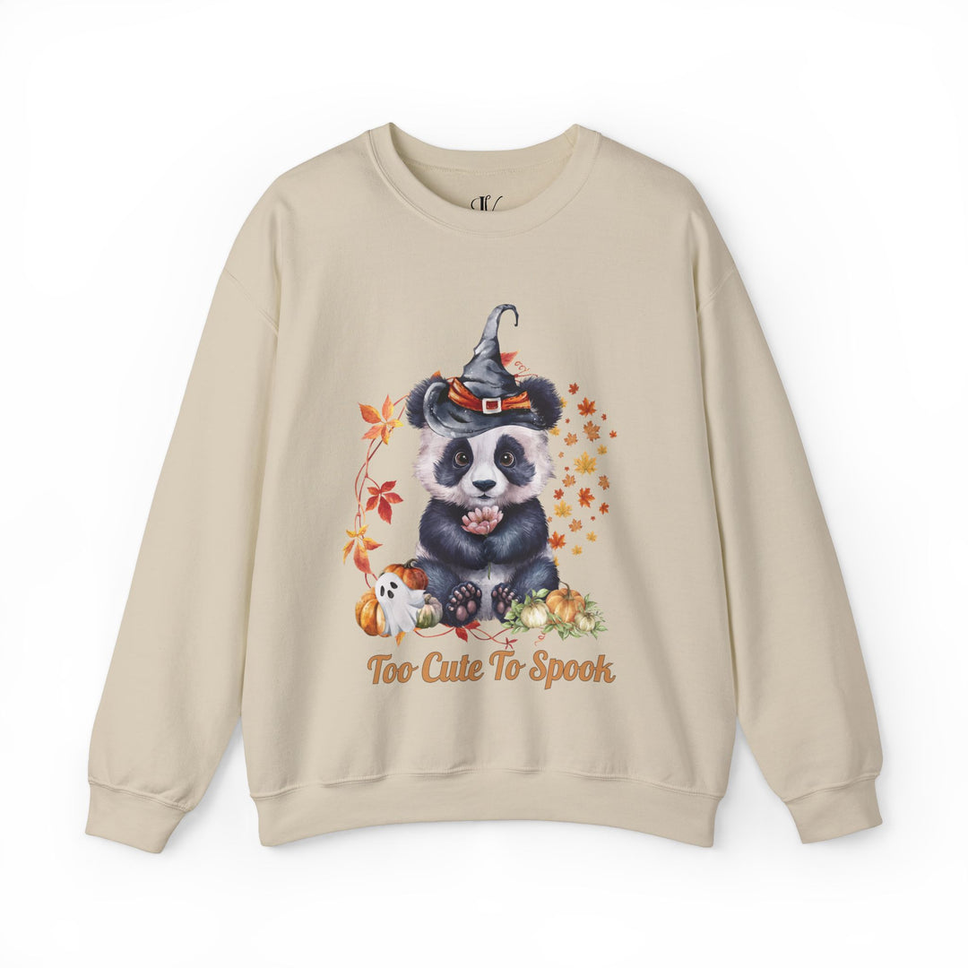 Too Cute to Spook: Panda Halloween Sweatshirt