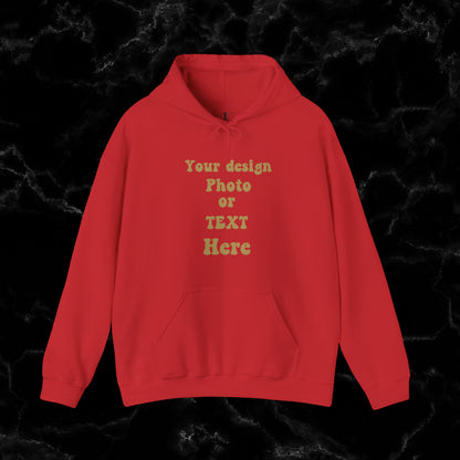 Cozy Personalization: Custom Hoodie - Your Cozy Canvas Personalized for Ultimate Comfort - Wrap Yourself in Unmatched Warmth with a Hoodie Tailored Just for You Hoodie Red S 