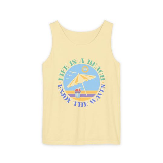 Playful Summery Tank Top for Festivals and Beach Days Tank Top Printify Butter S