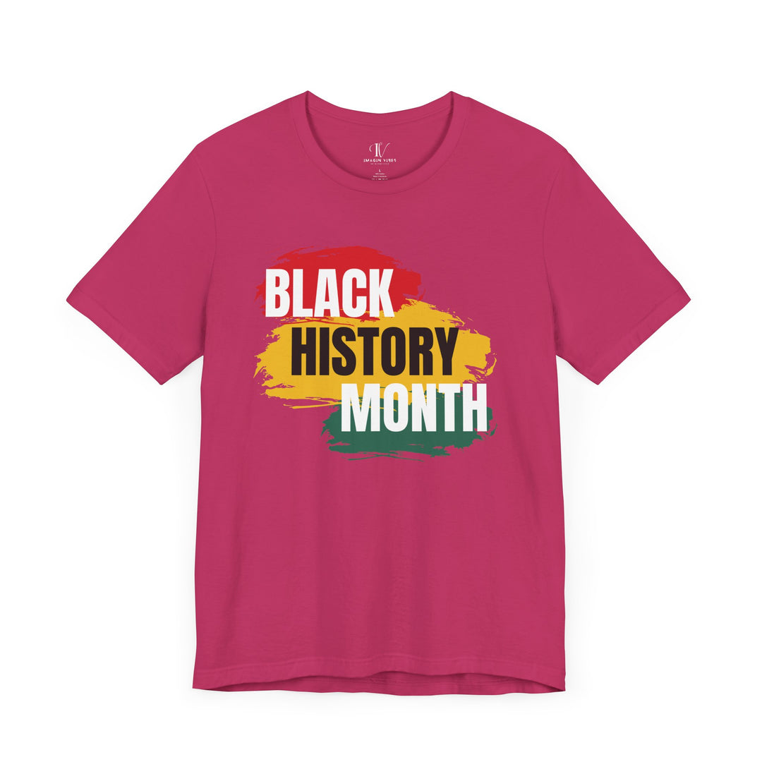 Black History Month T-shirt T-Shirt Printify Berry XS