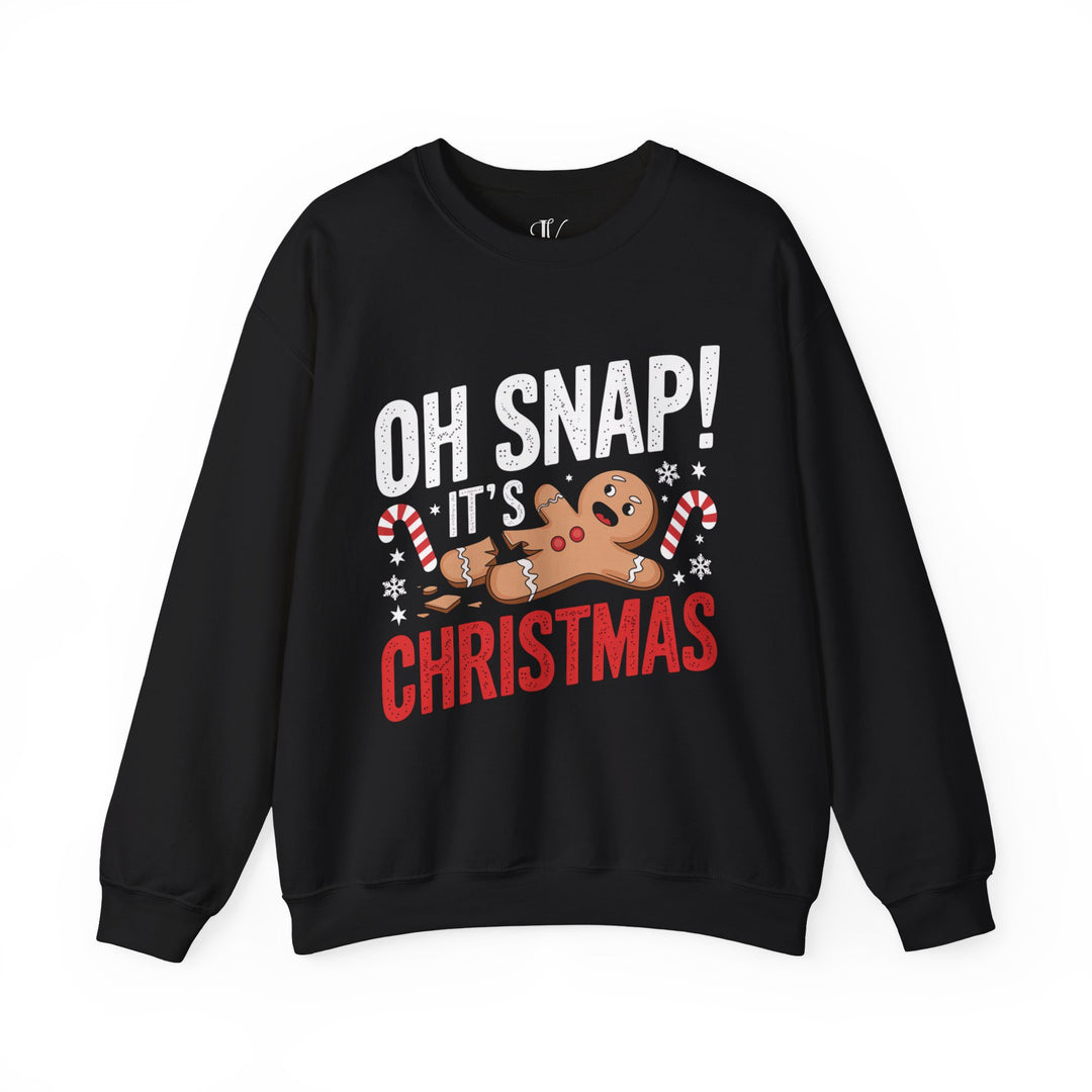 Gingerbread Man Crewneck Sweatshirt - Oh Snap It's Christmas