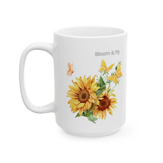 Sunflower Mug Mug Printify 15oz