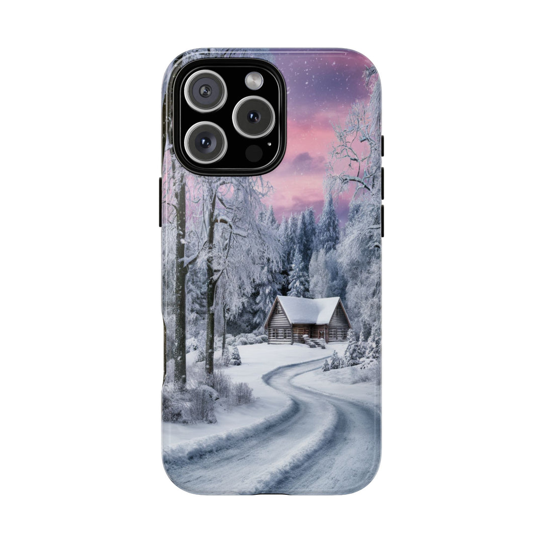 Phone Case - Winter Cabin Phone Case Printify